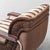 Brown Fabric Armchair with Wooden Armrests, 1970s For Sale - Image 9 of 10