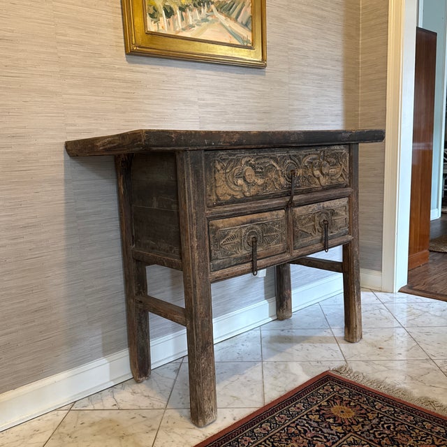 Asian Antique Vintage Prayer Table For Sale - Image 3 of 8