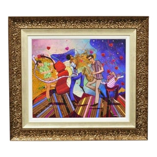 Finger Pluckin, Lip Lockin, Hand Tappin Jam Painting Modern Art by Marcus Glenn For Sale