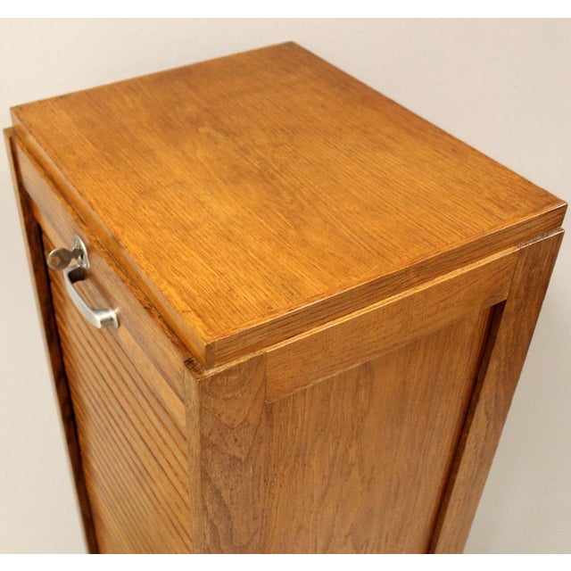 Vintage Filing Cabinet in Oak, 1920s For Sale - Image 9 of 10