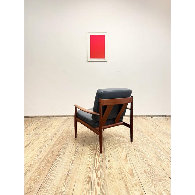 Grete Jalk Mid-Century Danish Modern Armchair by Grete Jalk for France & Søn, 1960s For Sale - Image 4 of 14