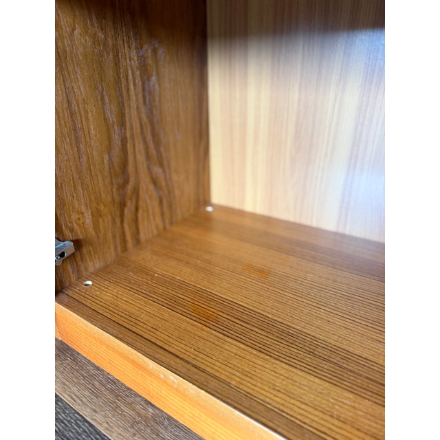1970s Belgian Modern RVC Royal Viking Contemporary 4-Piece Lighted Wall Unit & Bar, 103" For Sale - Image 13 of 14