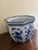Chinoiserie Blue & White Chinoiserie Porcelain Planter With Scalloped Form For Sale - Image 3 of 8
