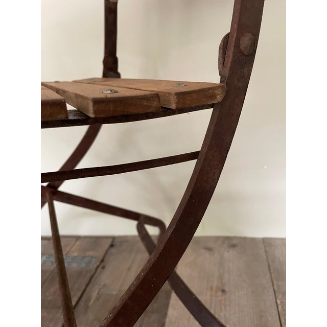 Antique Wrought Iron Chair, 1890s For Sale - Image 6 of 11