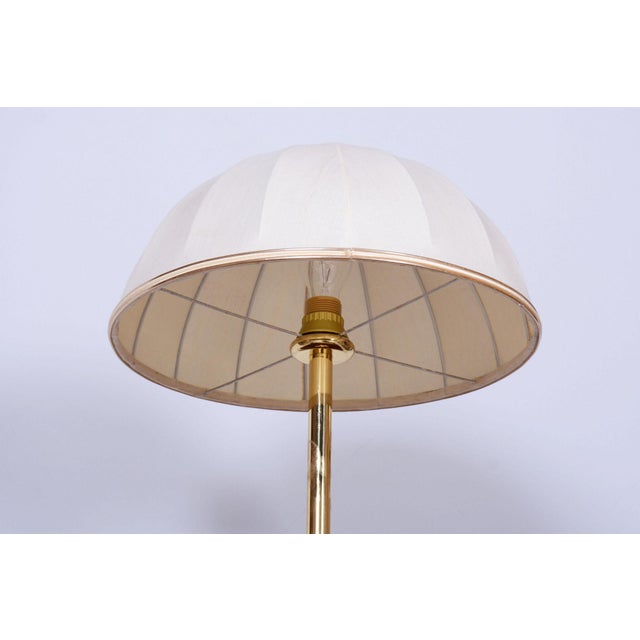 Gold Mid-Century Czech Table Lamp in Brass, 1960s For Sale - Image 8 of 11