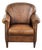 Club Chair in Sheepskin Leather For Sale