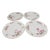 Vintage Noritake "Rosa" Fine China Dinner Plates #5460 Set of 4, Pink Roses Gold Trim For Sale