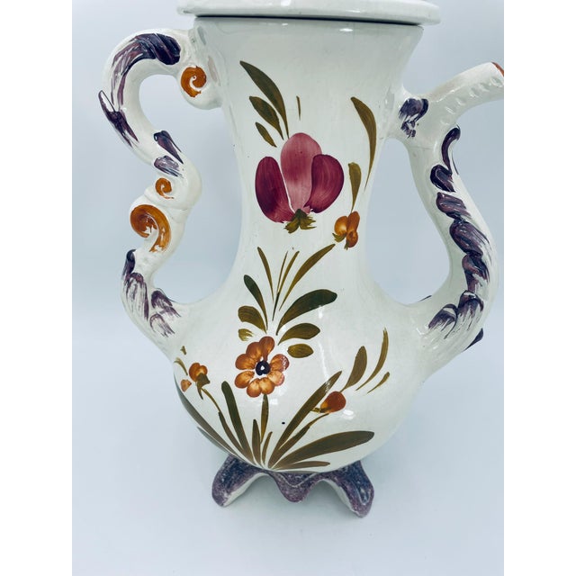 Majolica Jug Vase from Bassano, Italy, 1965 For Sale - Image 14 of 15