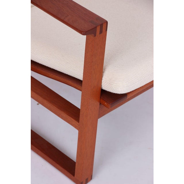 Vintage Model 2254 and 2248 Mahogany Seating by Børge Mogensen for Fredericia, 1960s, Set of 2 For Sale - Image 9 of 13