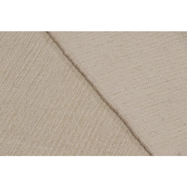 Cream Rug & Kilim’s Oversized Contemporary Textural Solid Rug in Cream and White Tones - 10x16 For Sale - Image 8 of 8
