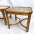 Phyllis Morris Mid Century Glass Top Bamboo Side Tables - Celerie Kemble Style Mid Century Modern Glamour For Sale - Image 4 of 11