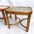 Vintage Glass Top Bamboo Side Tables - Celerie Kemble Style Mid Century Modern Glamour For Sale In Dallas - Image 6 of 11