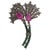 Not Yet Made - Made To Order Art Deco Inspired Ruby, Emerald & Diamond Oxidised Brooch Pendant in Silver For Sale - Image 5 of 13