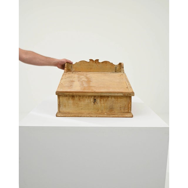 Wood 1800s French Antique Patinated Ecritoire For Sale - Image 7 of 10