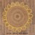 Textile Yellow Round Jute Scallop Rug - 9'x9' For Sale - Image 7 of 9