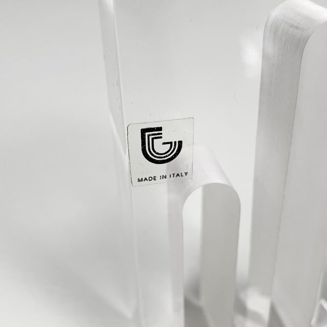 Italian Modern Acrylic Glass Sculpture by Silvio Russo for iGuzzini, 1970s For Sale - Image 10 of 11