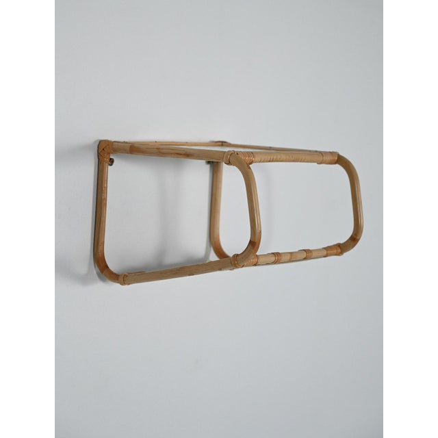 Suspended Bamboo Bedside Table, 1960s For Sale - Image 3 of 10