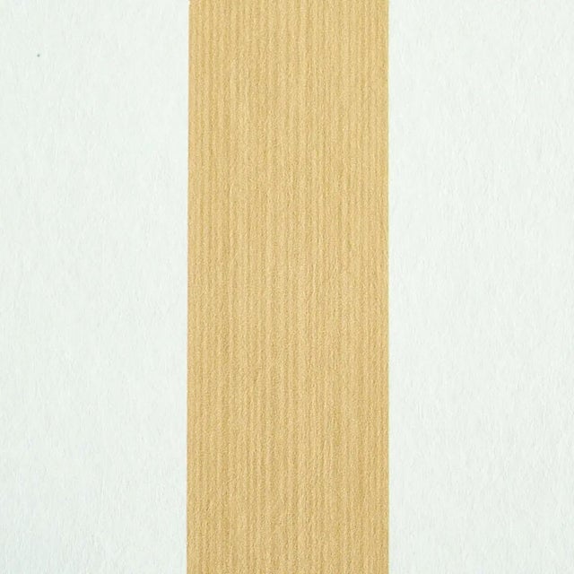 Transitional Sample - Schumacher Edwin Stripe Medium Wallpaper in Wheat For Sale - Image 3 of 4