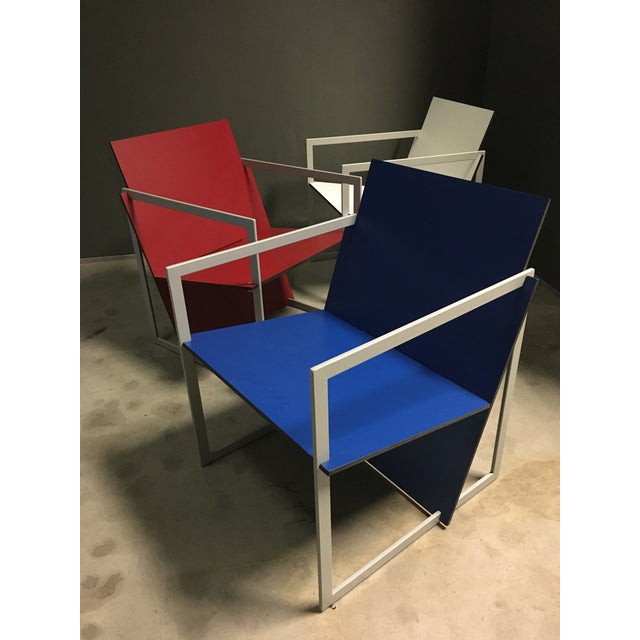 Vintage Spectro Lounge Chairs by Hank Kwint for Lourens Fisher, 1990s, Set of 3 For Sale - Image 10 of 13