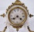 French 19th C Belle Epoque Gilt Bronze Enamel & Alabaster Mantle Clock For Sale - Image 10 of 18