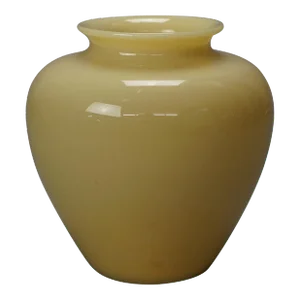 Antique Arts & Crafts Steuben Art Glass Ivory Vase with Original Label, Circa 1920