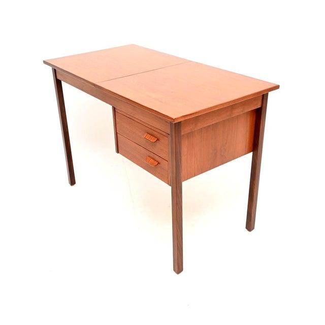 Wood Vintage Danish Teak Desk, 1960s For Sale - Image 7 of 12