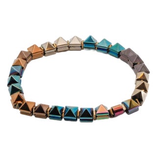 Fancy Hematite Stone Beaded Ankle Bracelet For Sale