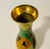 Art Deco Vintage 1930s Dutch Art Deco Brass & Hand-Painted Enamel Vase – Metawa Style For Sale - Image 3 of 9