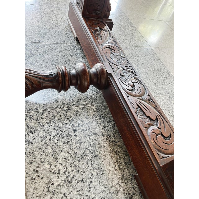 19th Century Carved Oak Desk in the Style of Style of R. J. Horner & Co. For Sale - Image 17 of 18