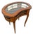 Mid-20th Century Italian Walnut Kidney-Shaped Display Vitrine Table Cabinet For Sale