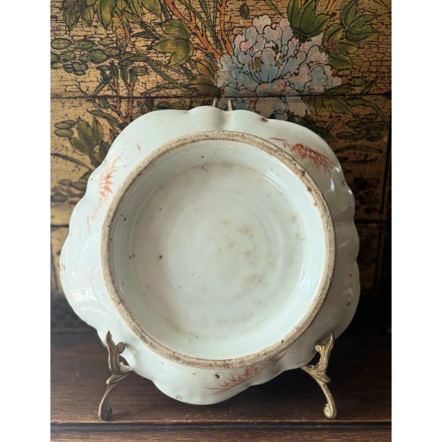 19th Century Antique Chinese Famille Rose Porcelain Footed Bowl For Sale - Image 5 of 10