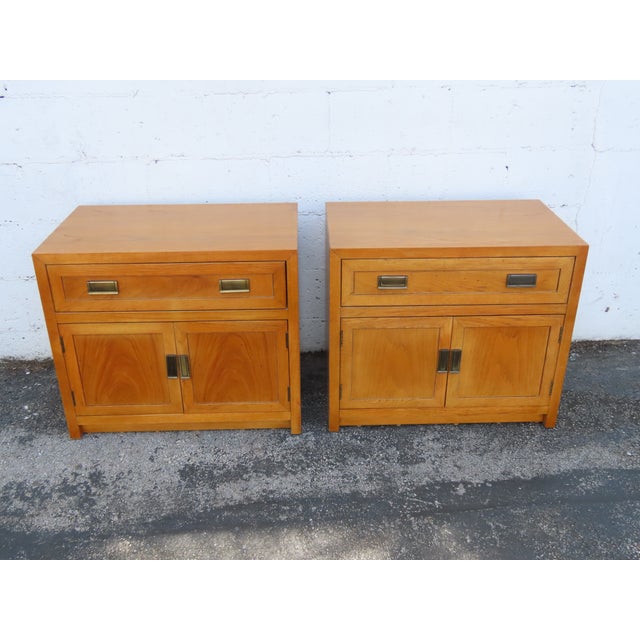 Thomasville Hollywood Regency Nightstands End Bedside Tables a Pair 6355 For Sale - Image 16 of 17