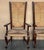 20th Pair of Spanish Walnut Armchairs with High Back and Seat Caned For Sale - Image 17 of 18
