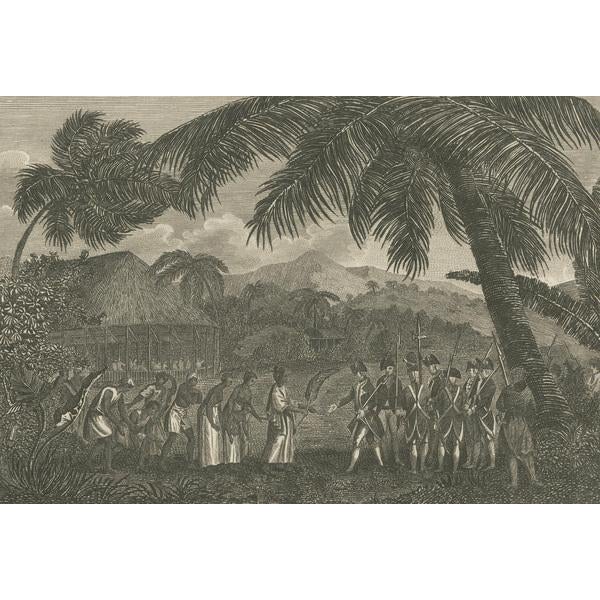 Cooke, The First Encounter of Wallis with Queen Oberea of Tahiti, 1801, Print For Sale - Image 6 of 7