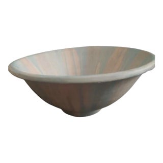 Decorative Bowl Hand Painted for Display Pastel Colors by Collections 85 Inc For Sale