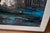 An exceptional large-scale mid-century harbor scene executed in richly textured oil using a sophisticated palette-knife...