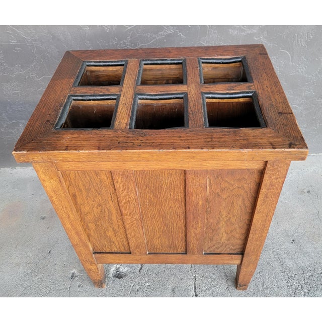 Billiards Cue Stick Keeper Mission Oak Era Early 1900's For Sale - Image 16 of 16