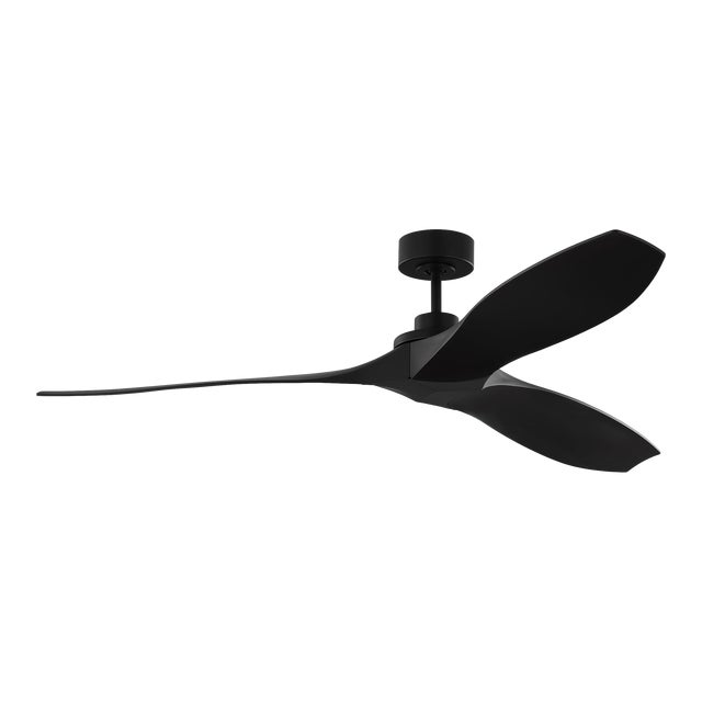 Sean Lavin by Visual Comfort Fan Collins Coastal 60" Ceiling Fan in Midnight Black For Sale