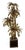 Four-Headed Brass Palm Tree Table Lamp, 010s For Sale