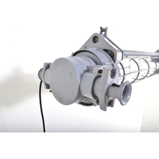 Industrial Vintage Industrial Dimmable Led Tube Pendant Light, 1970s For Sale - Image 3 of 13