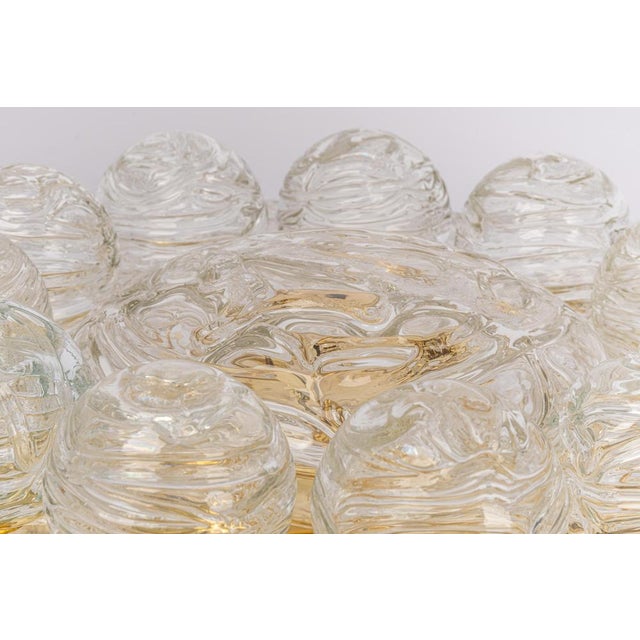 Sputnik Snow Balls Flush Mount in Glass attributed to Doria, Germany, 1970s For Sale - Image 9 of 18