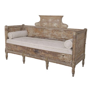 18th Century Swedish Gustavian Period Daybed Sofa Bench With Griffons For Sale