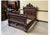 Brown Antique Bed in Solid Oak, 1880 For Sale - Image 8 of 10
