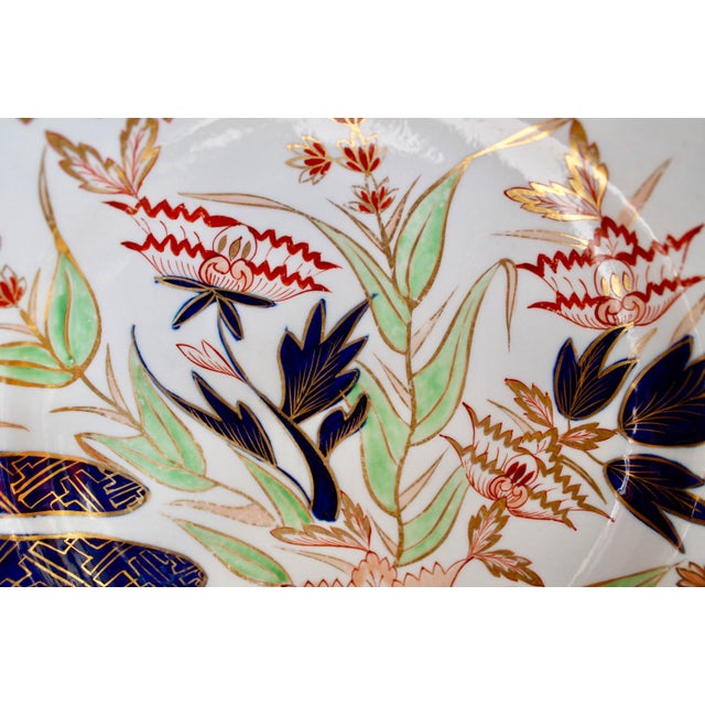 Early 19th Century Chamberlain’s Worcester Imari Porcelain Thumb & Finger Pattern Plate For Sale - Image 5 of 7