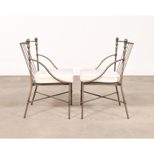Set of Four Michael Taylor Montecito Patio Garden Dining Chairs For Sale In Sacramento - Image 6 of 18
