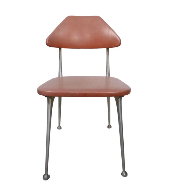 Pr. Mid Century Dining Side Chairs by L. B. Lion Brand After Shaw Walker C 1950/1970’s For Sale In New York - Image 6 of 12