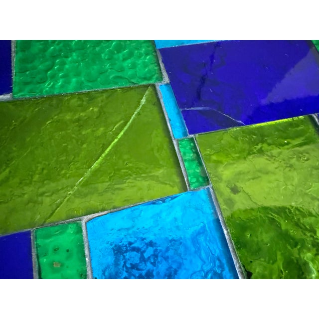 Mid Century Georges Briard Mosiac Glass Side Table For Sale - Image 12 of 12