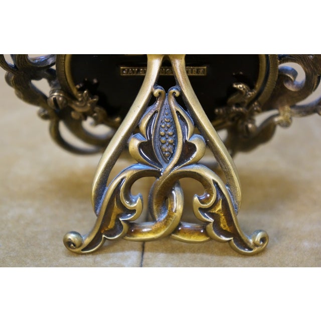 Late 20th Century Late 20th Century Jay Strongwater Carmela Round Paisley Swarovski Crystal Picture Photo Frame For Sale - Image 5 of 12