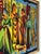 French Cubist Needlepoint Pine Frame Saisons 1970s Handmade "Les Quatre Saisons" For Sale - Image 6 of 17