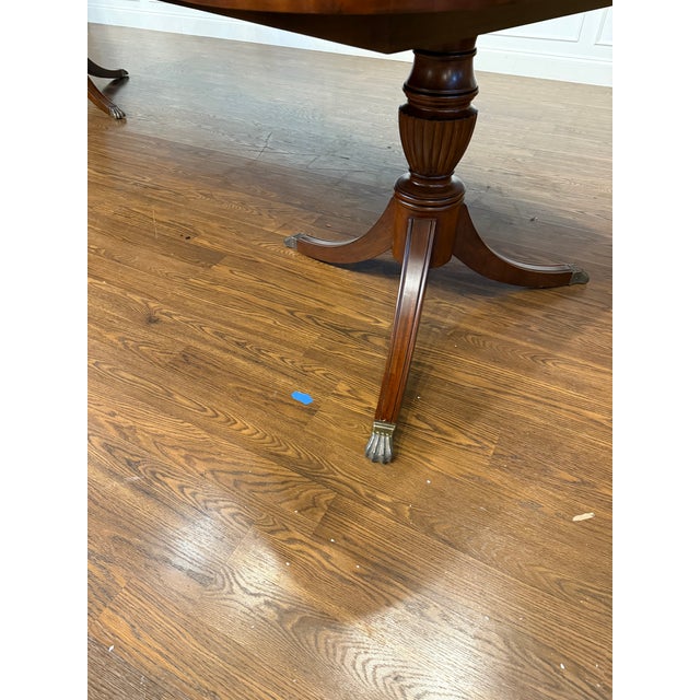 Classic Traditional Mahogany Dining Table by Leighton Hall - Showroom Sample For Sale - Image 11 of 11